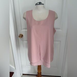 Laura Chic Blush Sleeveless Blouse